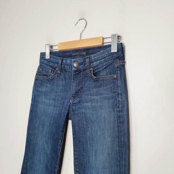 Fidelity Jeans Rev Straight Leg Mid Rise Bowery Dark Blue 24 - Picture 6 of 12